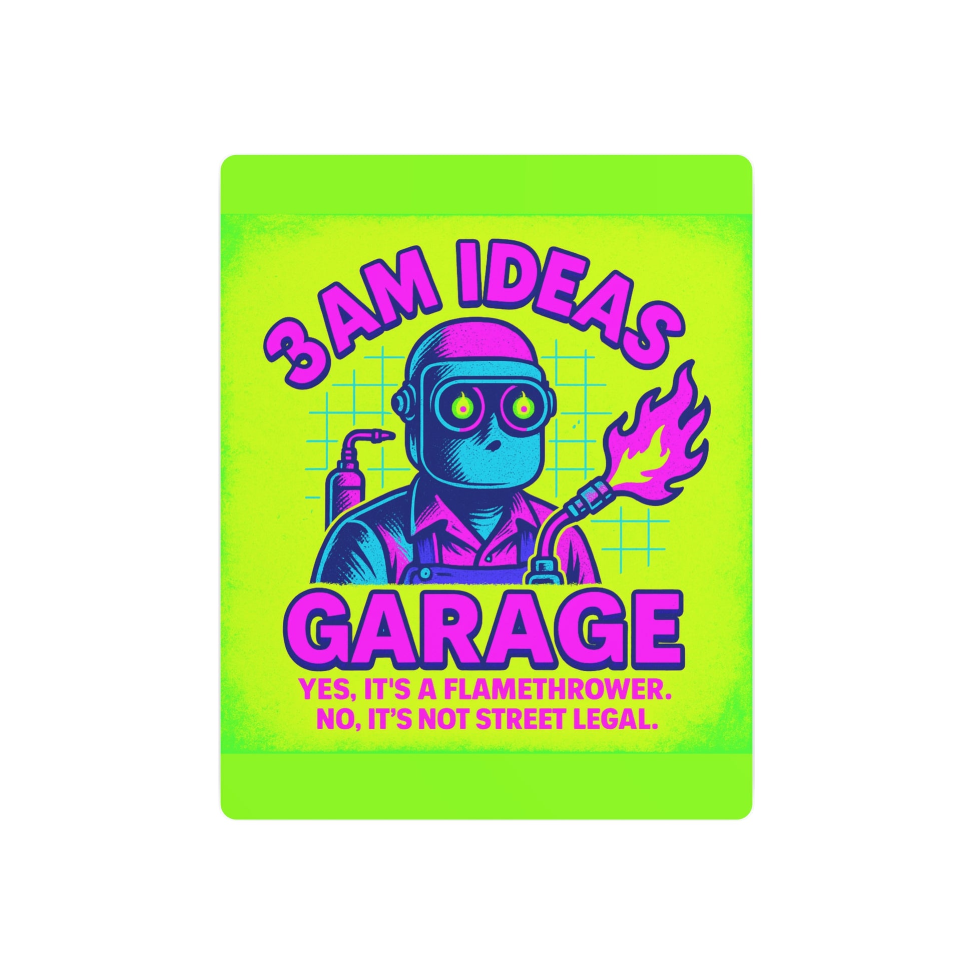 3AM Ideas Garage Metal Art Sign, Unique Wall Decor for Garage Enthusiasts, Gift for Car Lovers, Quirky Home Decoration, Fun Garage Accessory