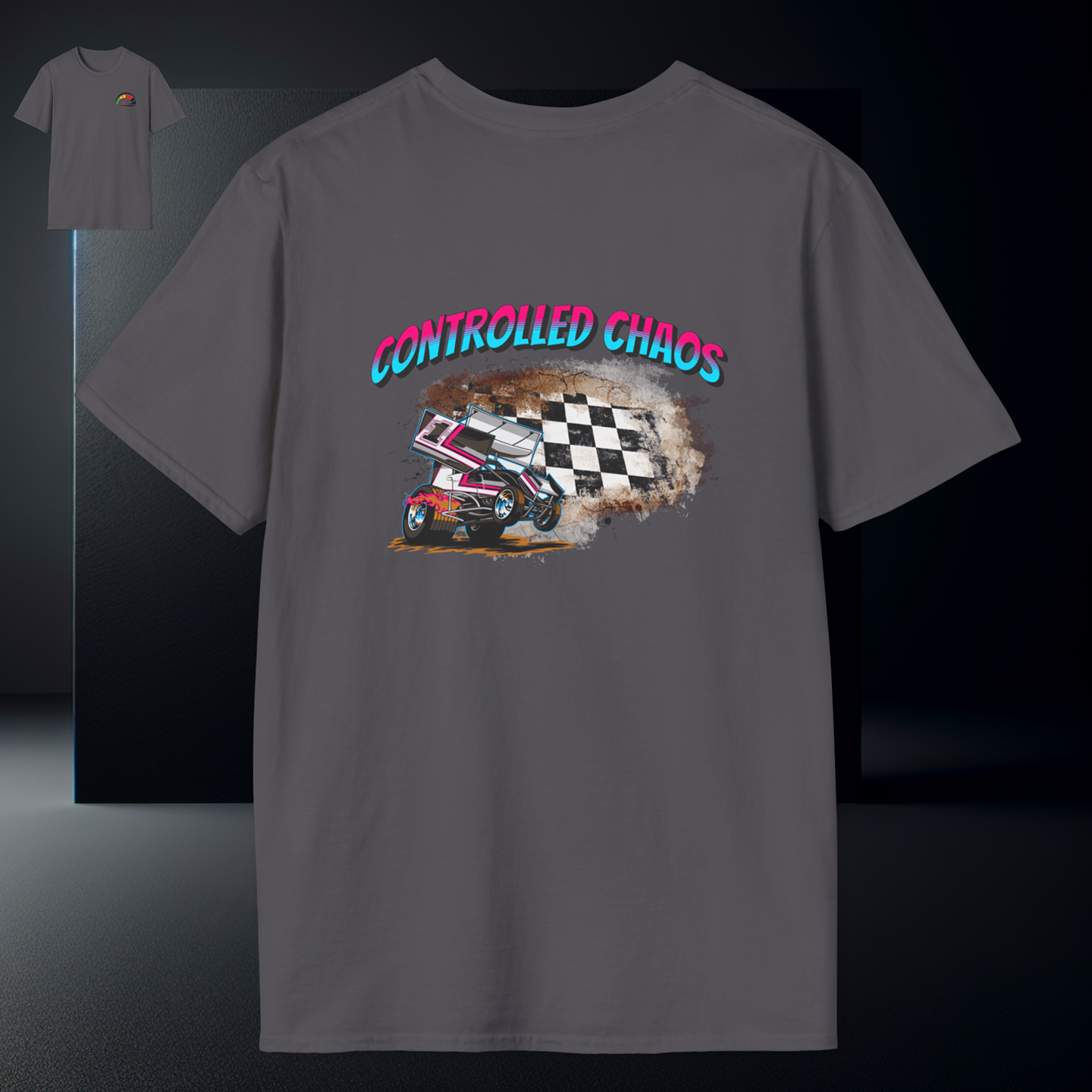 Controlled Chaos- Unisex T-Shirt, Casual Auto Enthusiast Tee, Gift for Car Lovers, Vintage Racing Apparel, Motorsports Fan Shirt