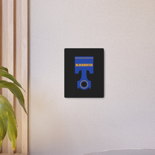 Blockbuster Piston Metal Art Sign, Unique Garage Decor, Automotive Wall Art, Novelty Gift for Car Lovers, Man Cave Decoration