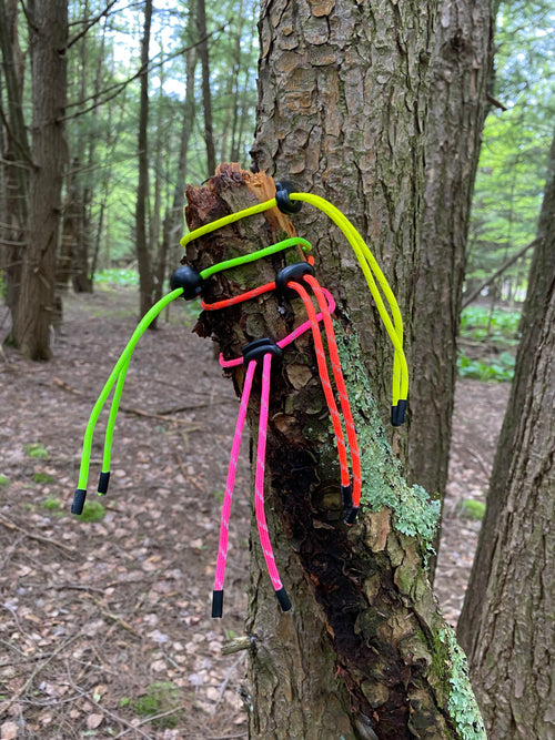 Adjustable Trail markers. Reusable neon, reflective, UV reactive.    10pcs.