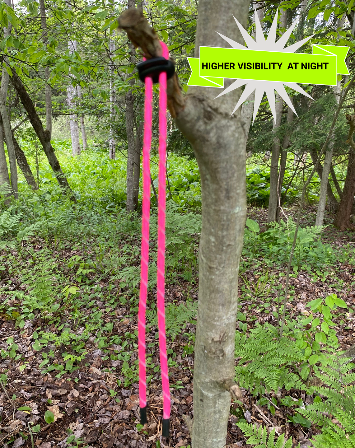 Adjustable Trail markers. Reusable neon, reflective, UV reactive.    10pcs.