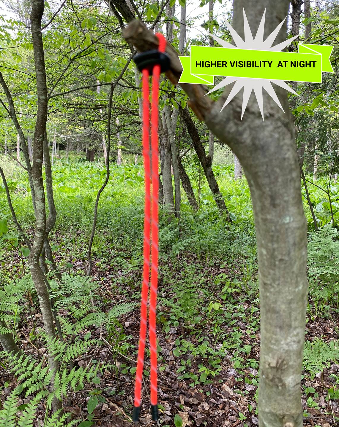 Adjustable Trail markers. Reusable neon, reflective, UV reactive.    10pcs.